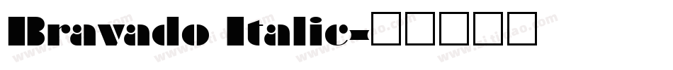 Bravado Italic字体转换